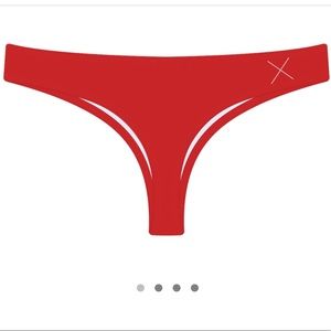 Boutine LA rose red bikini bottoms